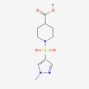 1-[(1-methyl-1H-pyrazol-4-yl)sulfonyl]piperidine-4-carboxylic acid