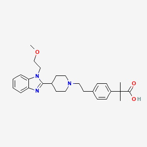 molecular formula C27H35N3O3 B13667534 Desethoxy Methoxy Bilastine 