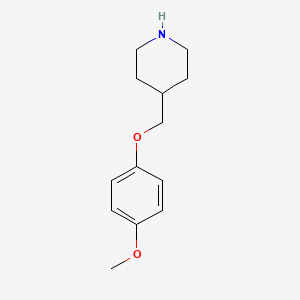 molecular formula C13H19NO2 B1366754 4-(4-Methoxy-phenoxymethyl)-piperidine CAS No. 63608-38-8