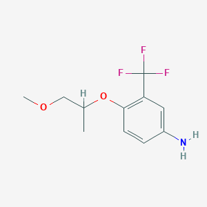 4-(2-Methoxy-1-methyl-ethoxy)-3-trifluoromethyl-phenylamine