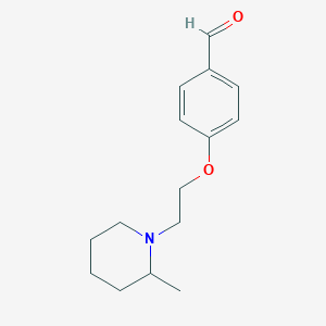 molecular formula C15H21NO2 B1366760 4-[2-(2-Methyl-piperidin-1-yl)-ethoxy]-benzaldehyde CAS No. 883543-05-3