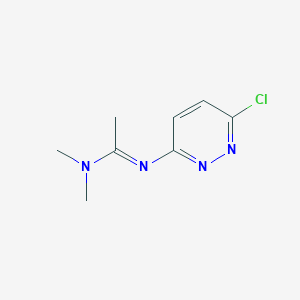 molecular formula C8H11ClN4 B1366769 N'-(6-chloropyridazin-3-yl)-N,N-dimethylethanimidamide CAS No. 68675-27-4