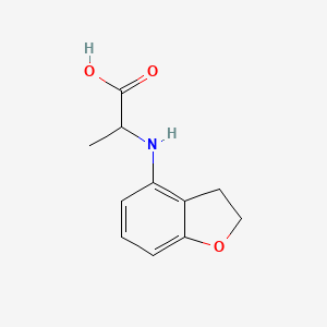 molecular formula C11H13NO3 B13667719 (S)-2-[(2,3-Dihydro-4-benzofuryl)amino]propanoic Acid 