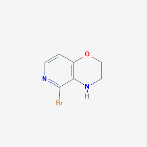 molecular formula C7H7BrN2O B13667732 5-Bromo-3,4-dihydro-2H-pyrido[4,3-b][1,4]oxazine 
