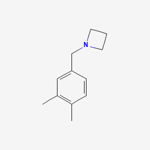 molecular formula C12H17N B13667758 1-(3,4-Dimethylbenzyl)azetidine 