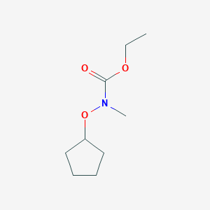 molecular formula C9H17NO3 B136678 ethyl N-cyclopentyloxy-N-methylcarbamate CAS No. 133146-78-8