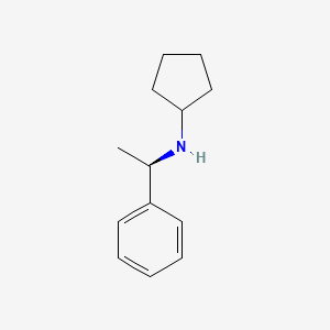 molecular formula C13H19N B1366782 N-[(1R)-1-phenylethyl]cyclopentanamine 