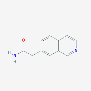 molecular formula C11H10N2O B13667856 2-(Isoquinolin-7-yl)acetamide 