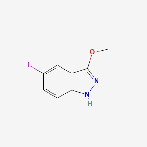 molecular formula C8H7IN2O B13667858 5-Iodo-3-methoxy-1H-indazole 