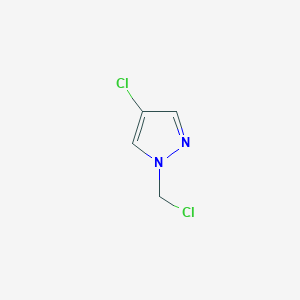 molecular formula C4H4Cl2N2 B1366788 4-chloro-1-(chloromethyl)-1H-pyrazole CAS No. 80199-87-7