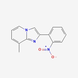 molecular formula C14H11N3O2 B13667880 8-Methyl-2-(2-nitrophenyl)imidazo[1,2-a]pyridine 