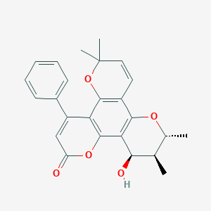 molecular formula C25H24O5 B136679 Inophyllum P CAS No. 152187-38-7