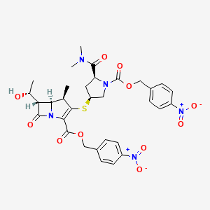molecular formula C32H35N5O11S B1366793 受保护的亚胺培南 CAS No. 96036-02-1