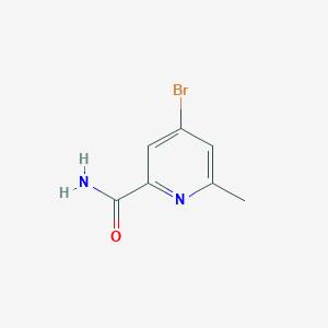 molecular formula C7H7BrN2O B13668003 4-Bromo-6-methylpicolinamide 