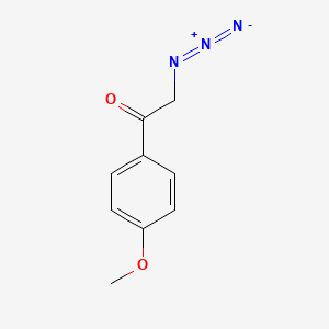 molecular formula C9H9N3O2 B1366807 2-Azido-1-[4-(methyloxy)phenyl]ethanone CAS No. 6595-28-4