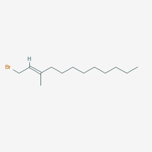 molecular formula C13H25B B1366818 (E)-1-bromo-3-methyl-2-dodecene 