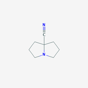 molecular formula C8H12N2 B1366826 Hexahydro-1H-pyrrolizine-7a-carbonitrile CAS No. 68295-48-7