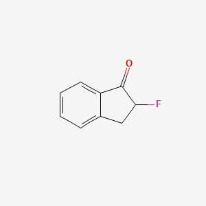 molecular formula C9H7FO B1366827 2-fluoro-2,3-dihydro-1H-inden-1-one CAS No. 700-76-5