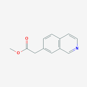 molecular formula C12H11NO2 B13668275 Methyl 2-(isoquinolin-7-yl)acetate 