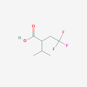 molecular formula C7H11F3O2 B1366828 4,4,4-Trifluoro-2-isopropylbutanoic acid 
