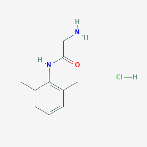 molecular formula C10H15ClN2O B136683 2-amino-N-(2,6-dimethylphenyl)acetamide hydrochloride CAS No. 35891-83-9