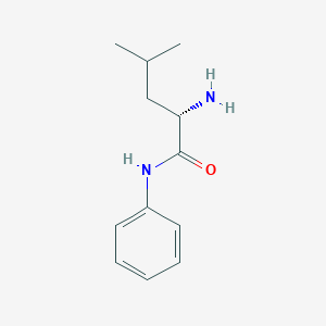 molecular formula C12H18N2O B1366830 (S)-2-amino-4-methyl-N-phenylpentanamide CAS No. 21930-98-3