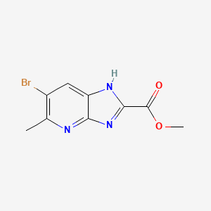 molecular formula C9H8BrN3O2 B13668304 Methyl 6-Bromo-5-methyl-1H-imidazo[4,5-b]pyridine-2-carboxylate 