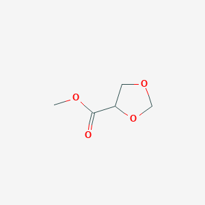 molecular formula C5H8O4 B13668338 Methyl 1,3-dioxolane-4-carboxylate 