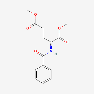 molecular formula C14H17NO5 B1366837 (S)-dimethyl 2-benzamidopentanedioate CAS No. 86555-46-6