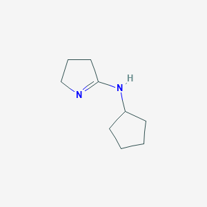 molecular formula C9H16N2 B1366840 N-cyclopentyl-3,4-dihydro-2H-pyrrol-5-amine 