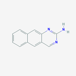 molecular formula C12H9N3 B13668422 Benzo[g]quinazolin-2-amine 