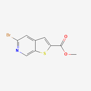 molecular formula C9H6BrNO2S B13668514 Methyl 5-bromothieno[2,3-c]pyridine-2-carboxylate 