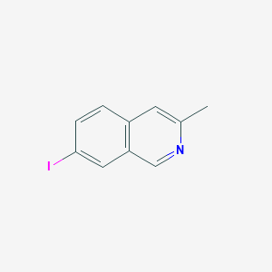 molecular formula C10H8IN B13668520 7-Iodo-3-methylisoquinoline 