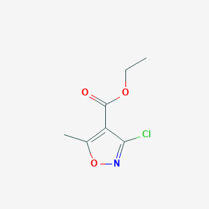 molecular formula C7H8ClNO3 B13668531 Ethyl 3-chloro-5-methylisoxazole-4-carboxylate 