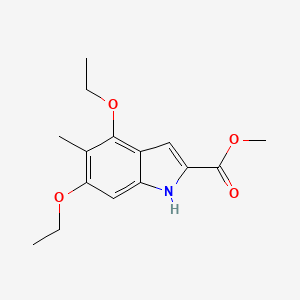 molecular formula C15H19NO4 B1366855 methyl 4,6-diethoxy-5-methyl-1H-indole-2-carboxylate CAS No. 887361-18-4