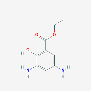 molecular formula C9H12N2O3 B13668569 Ethyl 3,5-diamino-2-hydroxybenzoate 