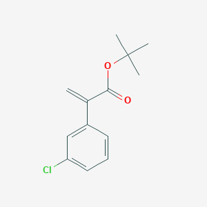 molecular formula C13H15ClO2 B13668575 tert-Butyl 2-(3-chlorophenyl)acrylate 
