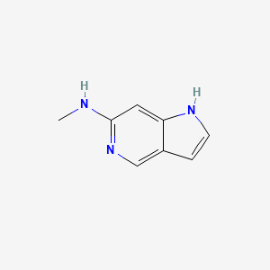 molecular formula C8H9N3 B13668581 N-Methyl-1H-pyrrolo[3,2-c]pyridin-6-amine 