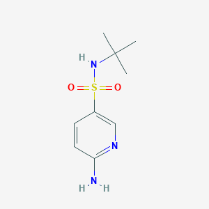 molecular formula C9H15N3O2S B1366860 6-amino-N-tert-butylpyridine-3-sulfonamide CAS No. 890093-88-6