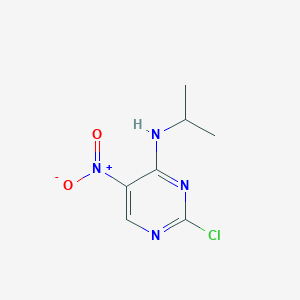 molecular formula C7H9ClN4O2 B1366861 2-氯-N-异丙基-5-硝基嘧啶-4-胺 CAS No. 890094-38-9
