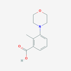 molecular formula C12H15NO3 B1366862 2-甲基-3-吗啉基苯甲酸 CAS No. 886501-40-2