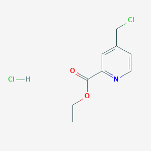 molecular formula C9H11Cl2NO2 B13668663 Ethyl 4-(chloromethyl)picolinate hydrochloride 