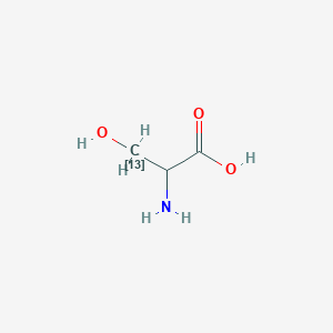 molecular formula C3H7NO3 B1366869 2-Amino-3-hydroxy(313C)propanoic acid 