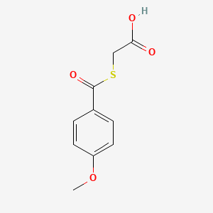 molecular formula C10H10O4S B1366871 [(4-Methoxybenzoyl)thio]acetic acid CAS No. 57436-45-0