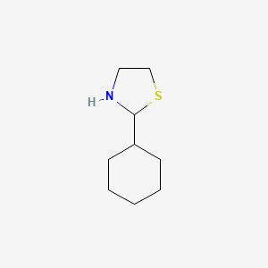molecular formula C9H17NS B1366874 2-Cyclohexyl-1,3-thiazolidine 