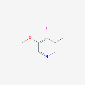 molecular formula C7H8INO B13668761 4-Iodo-3-methoxy-5-methylpyridine 