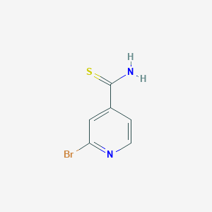 molecular formula C6H5BrN2S B13668778 2-Bromopyridine-4-carbothioamide 