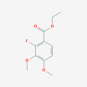 molecular formula C11H13FO4 B13668805 Ethyl 2-fluoro-3,4-dimethoxybenzoate 