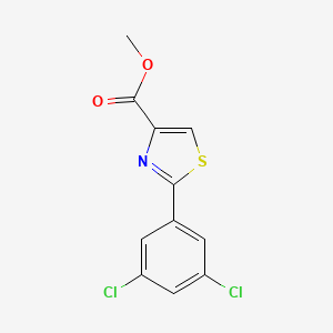 molecular formula C11H7Cl2NO2S B13668811 Methyl 2-(3,5-dichlorophenyl)thiazole-4-carboxylate 