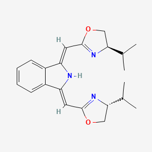 molecular formula C22H27N3O2 B13668832 (1Z,3Z)-1,3-Bis(((R)-4-isopropyl-4,5-dihydrooxazol-2-yl)methylene)isoindoline 
